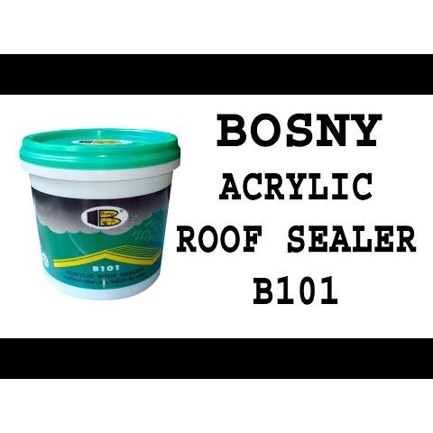 Acrylic roof Paint Bosny sealer B101 Deck Waterproof Leak-Proofing 1 ...