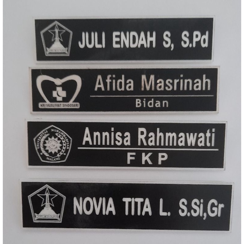 Special CUSTOM Use Nametag LOGO/Carved Chest Name (Grapher) Shopee