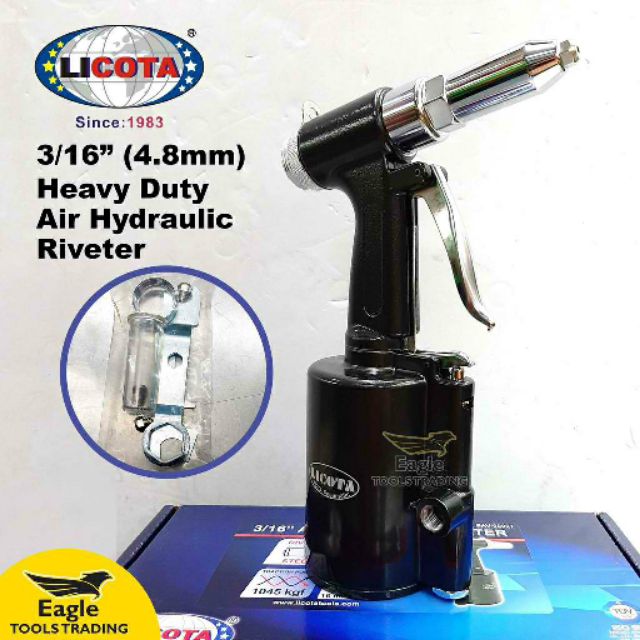 Licota Air Hydraulic Riveter Pneumatic Hydraulic Pop Rivet Gun Riveter ...