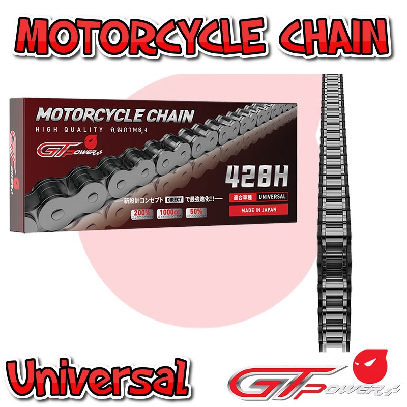 GT Power Chain 415 420 428 428H-110L/120L/130L/132L Super Heavy Duty ...