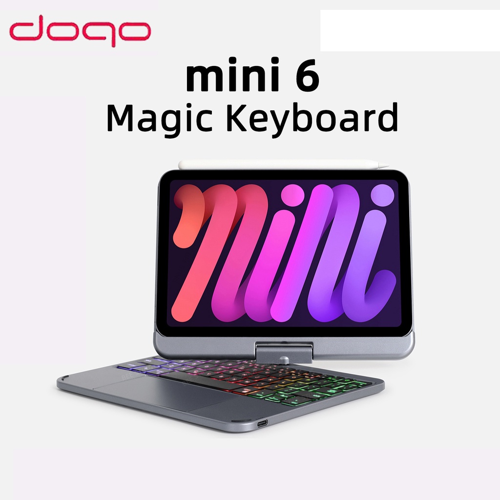 doqo ipad mini 6 wireless magic keyboard case