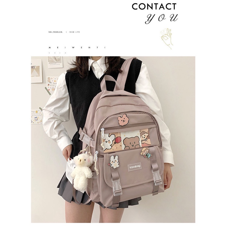 Korean Japanese style backpack Large Capacity Schoolbag Backpack ...