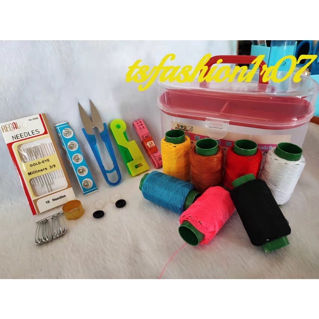 TS Sewing Kit Needle Box Set 10 in1 Household Sewing Tools Portable ...