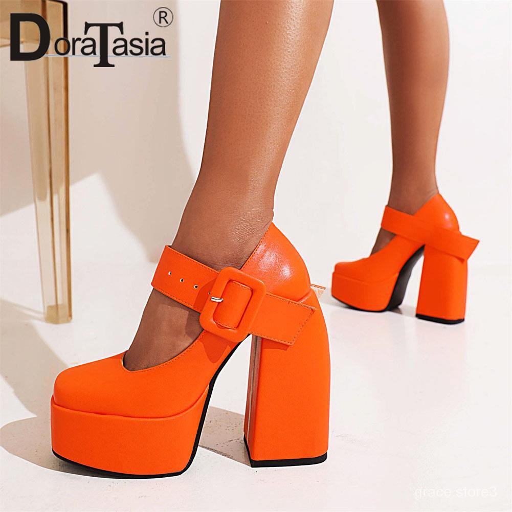 Elara Women's Pumps Wedge Heel Shoes Platform Chunkyrayan