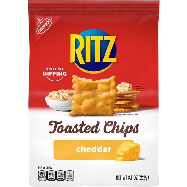 Nabisco Ritz Toasted Chips CHEDDAR FLAVOR (229g) Shopee Philippines