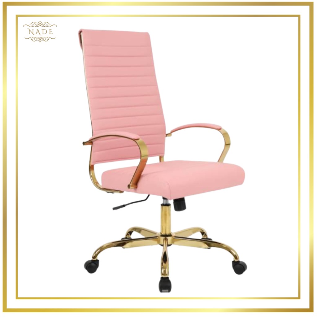 Pink and best sale rose gold chair