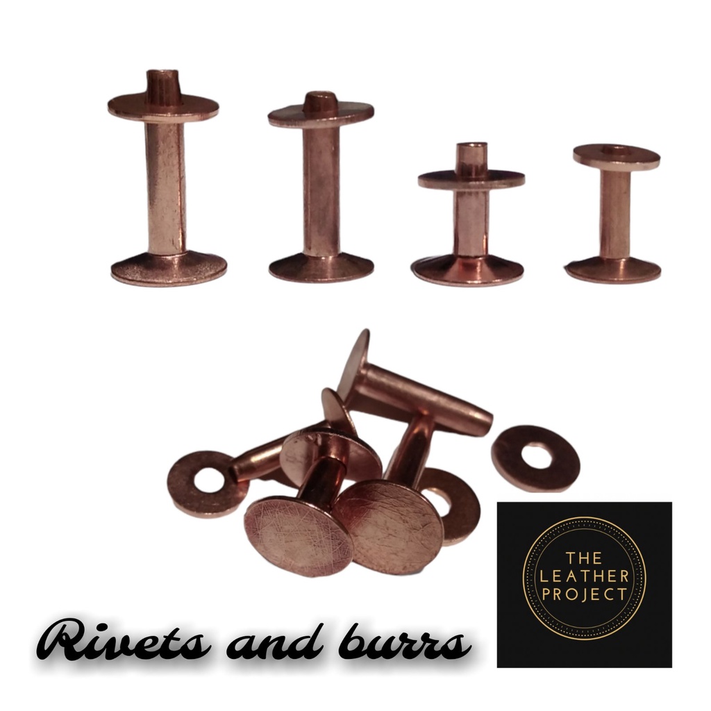 SOLID BRASS RIVETS AND BURRS LEATHER BELTS WALLETS LEATHER COPPER RIVETS The Leather Project