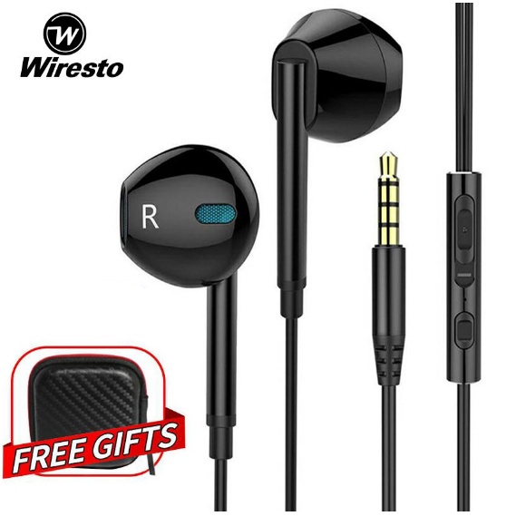 Wiresto Earphone Earbuds Noise Cancelling HiFi Sound Quality