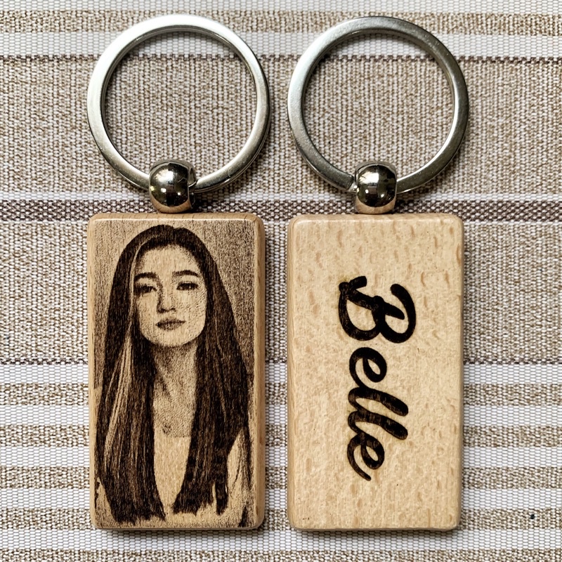 Engraved photo keychain new arrivals