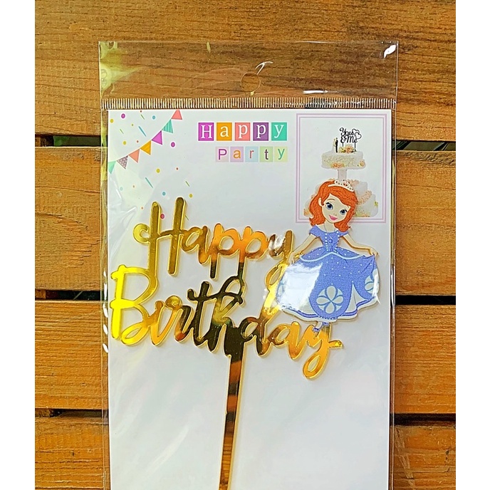 Sofia The First Happy Birthday Cake Topper | Shopee Philippines