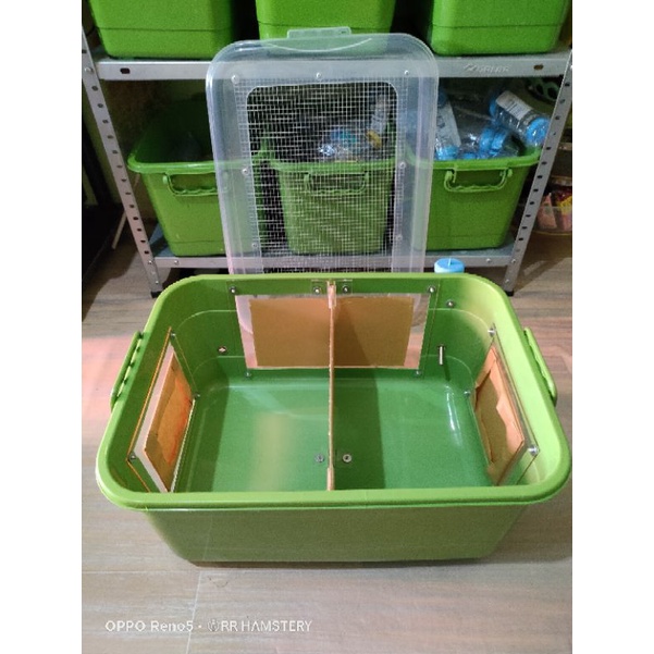 28L Hamster Bin Cage with Acrylic Divider Water Bottle RR HAMSTERY Shopee Philippines