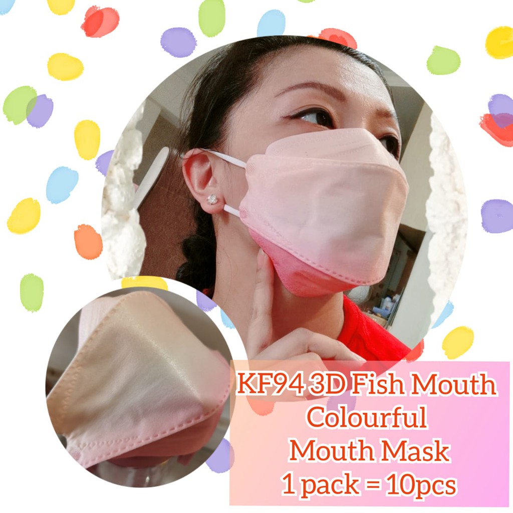 KF94 3D Fish Mouth Disposable Face Mask/KF94 Pelitup Muka/ KF韩国进口口罩 ...