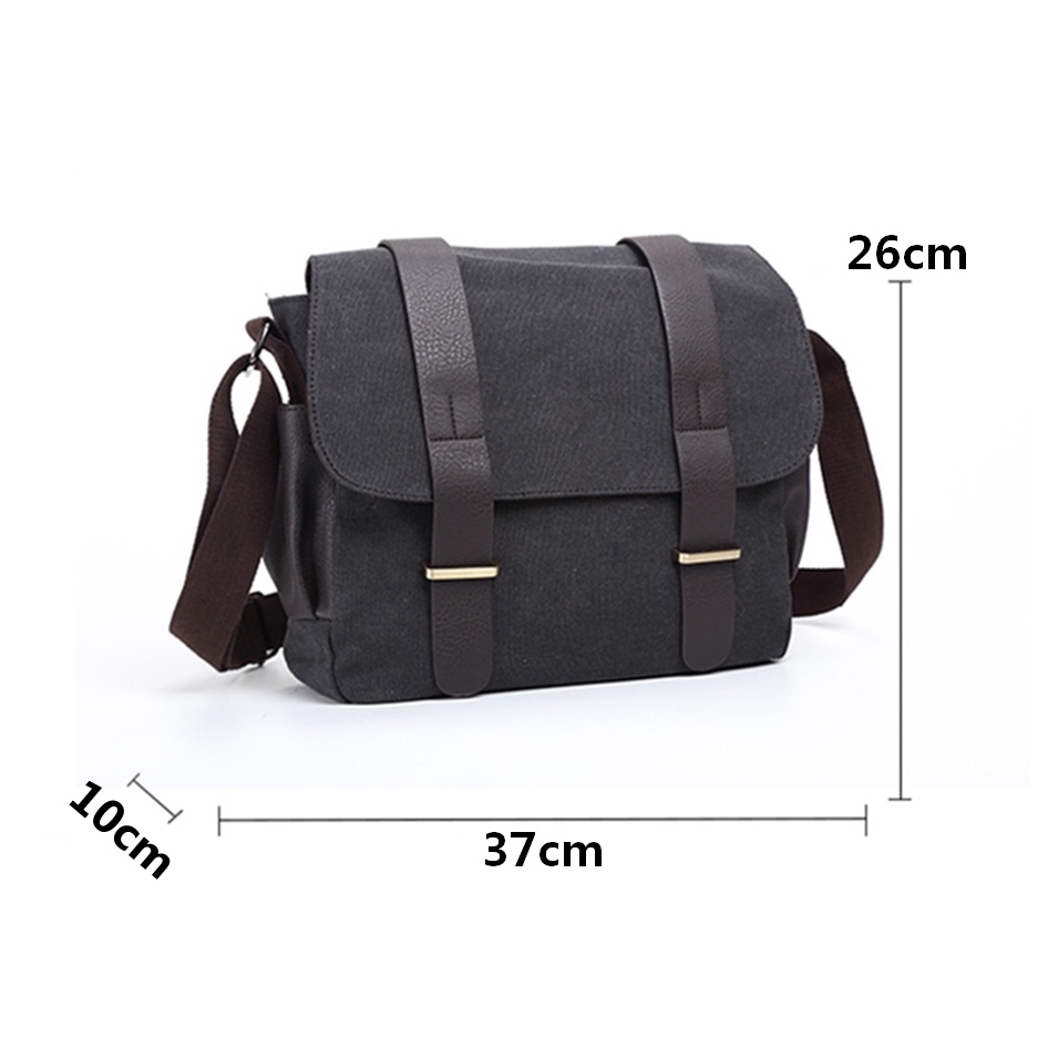 Timetogether*Men Canvas Messenger Bag Vintage Satchel Crossbody ...