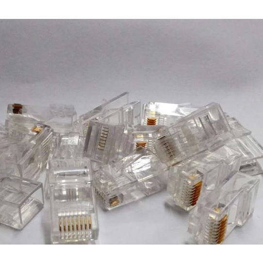Rj45 CONNECTOR PLASTIC PACKAGING 1 PACK CONTAINS 50 PCS | Shopee ...