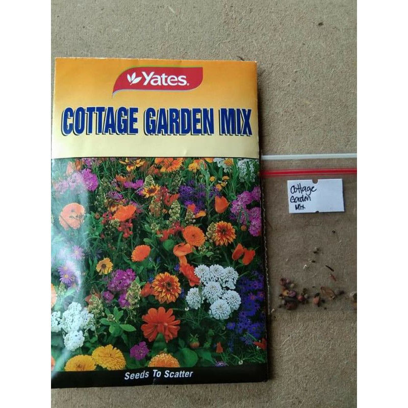 Repacked Flower Seeds Cottage Garden Mix (1015+ seeds) Shopee