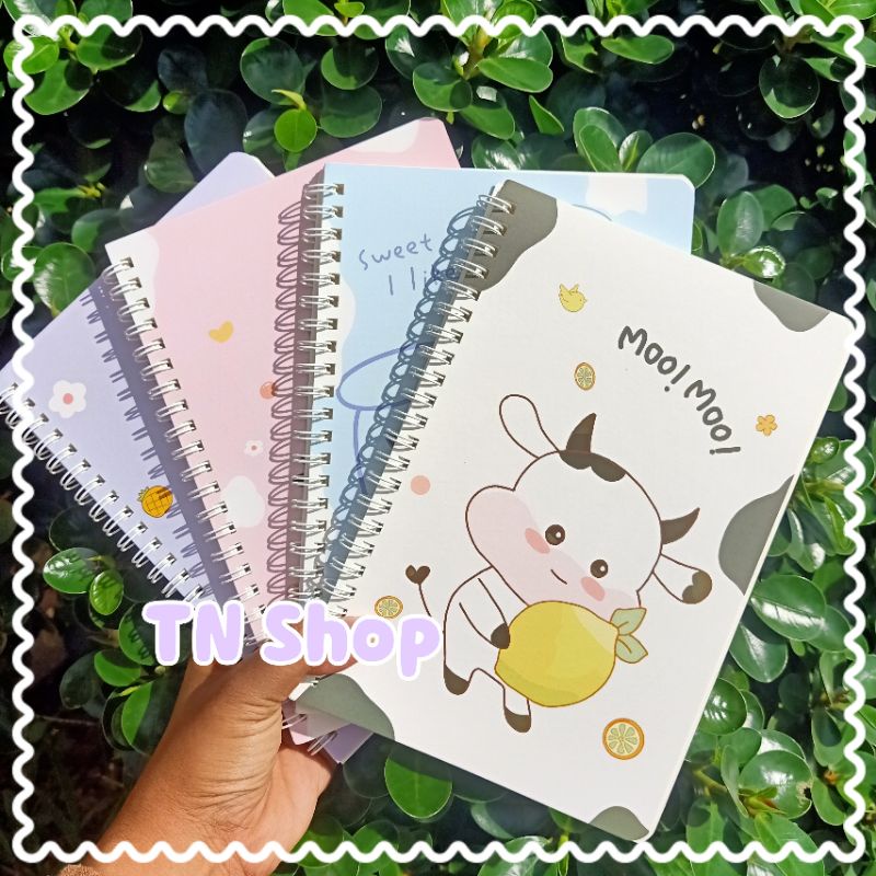 Loop Notebook Cute Cow Pattern Size A5 | Shopee Philippines