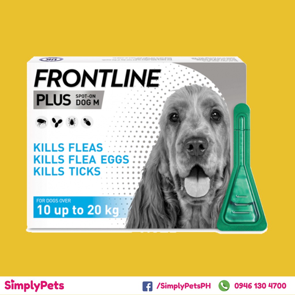 Frontline Plus for 10 20kg Anti Tick and Flea Treatment Shopee