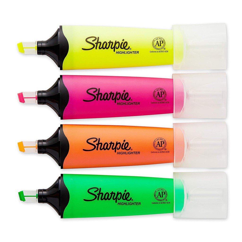 Sharpie Clear View Highlighter (Big Head Model) That Can Be Seen 360 ...