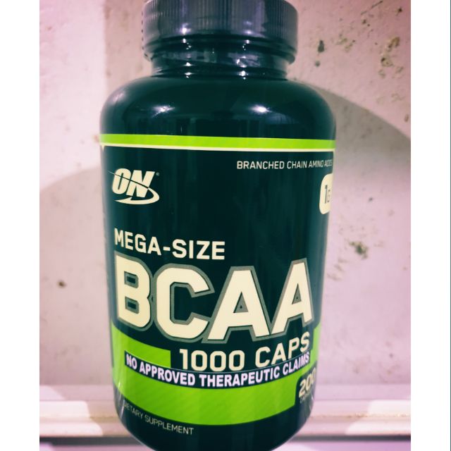 ON Optimum Nutrition Mega Size BCAA capsule amino acid gym supplement