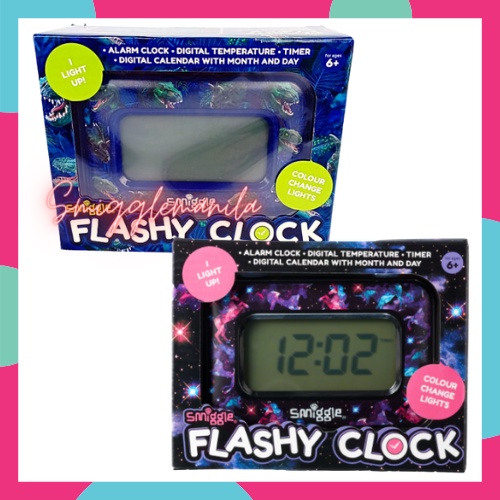 Smiggle Authentic Galaxy Flashy Alarm Clock Digital Alarm clocks for