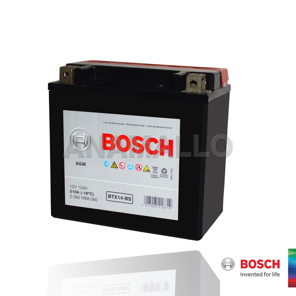 Bosch Motorcycle Battery M6 Mega Power Ride BTX14-BS | Shopee Philippines