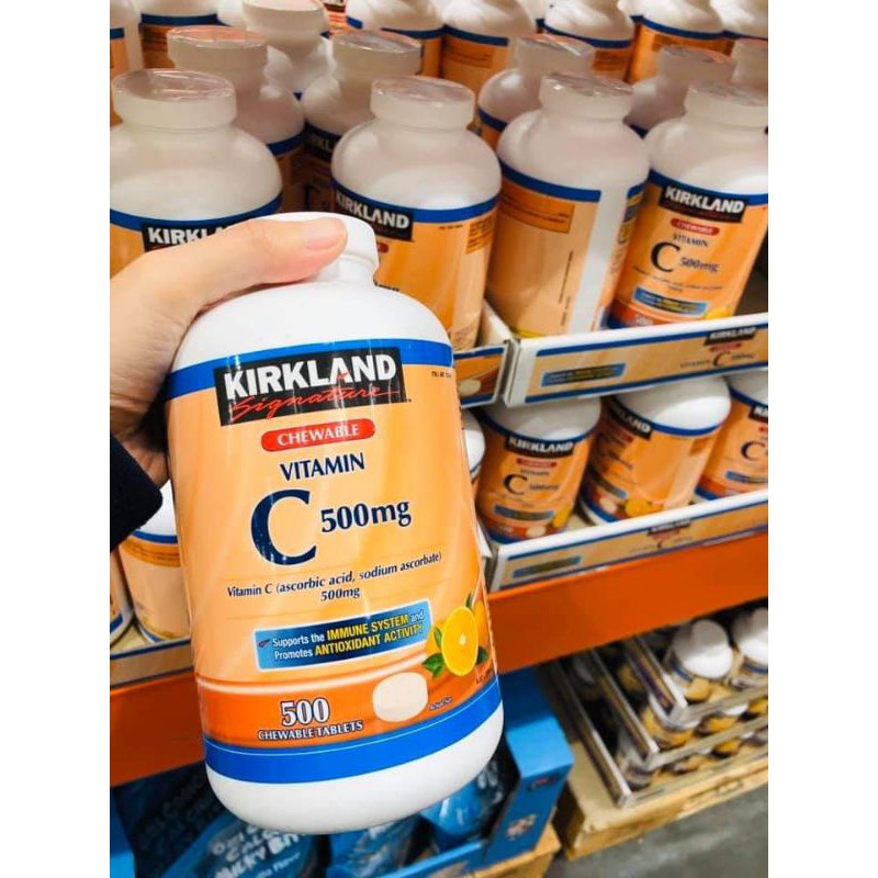 Kirkland Signature Vitamin C Chewable 500mg / 500 Tablets Shopee