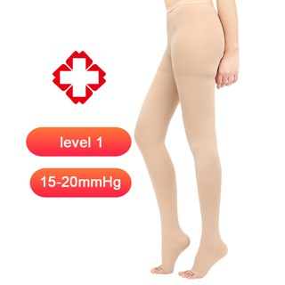 Unisex Knee-High Medical Compression Stockings Varicose Veins Open