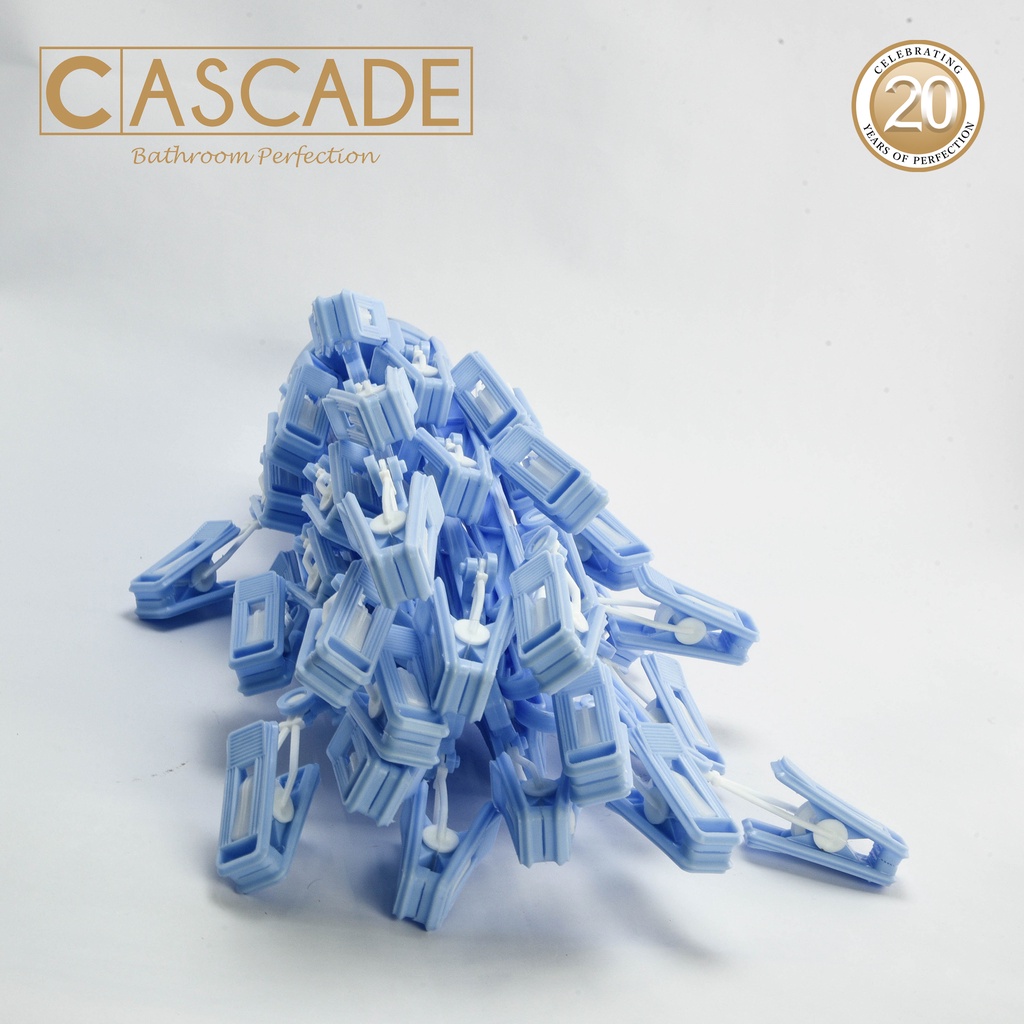 Cascade 36 Clips Umbrella Hanger in Blue Made of PP Plastic Materials ...