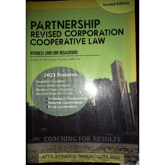 PARTNERSHIP REVISED CORPORATION COOPERATIVE LAW, 2ND EDITION (2021