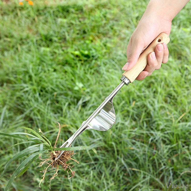 Hand Weeder Tool Garden Removal Stainless Steel Sharp V Nose Extractor ...