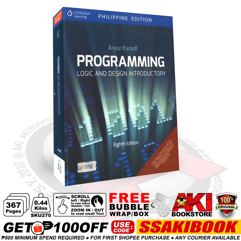 AUTHENTIC Programming Logic and Design Introductory Eight Edition