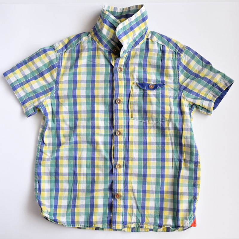 PRELOVED Ted Baker Short Sleeve Checkered Shirt 34 Years Old Shopee Philippines