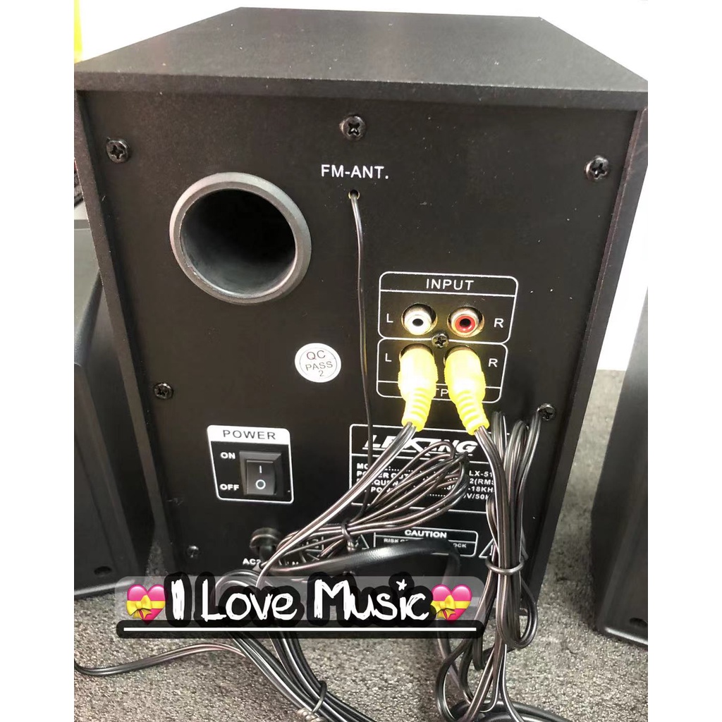 Lexing LX-518 Multimedia Bluetooth Speaker System FM/SD/USB input ...