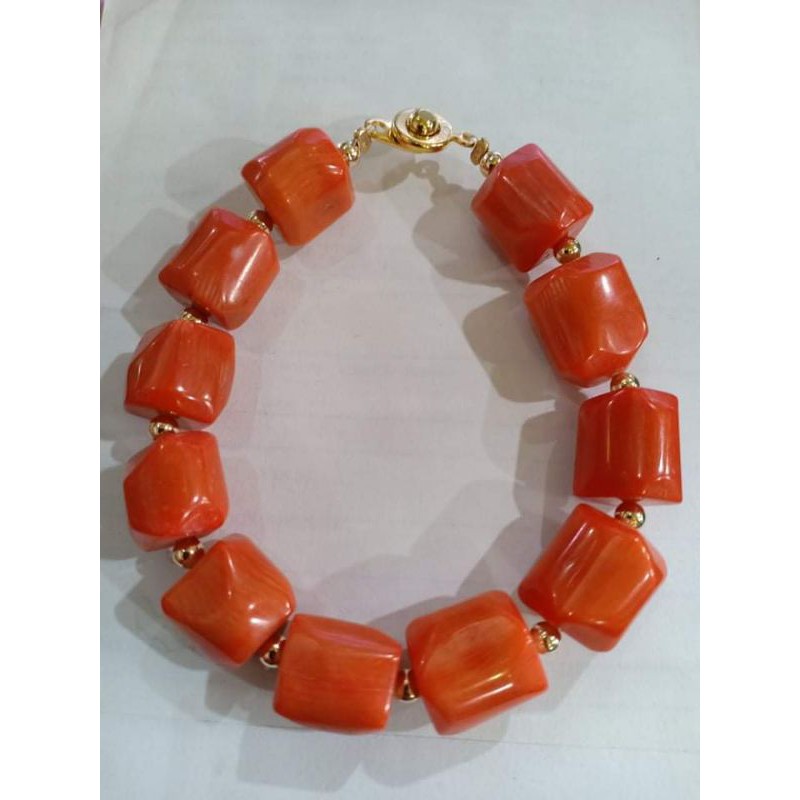 Orange coral bracelet Shopee Philippines