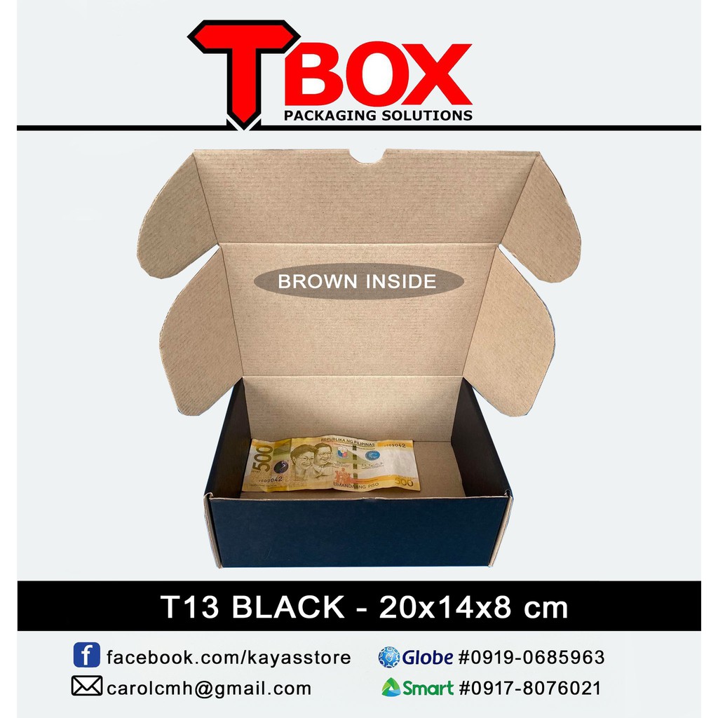 10 pcs T13 Carton box corrugated packaging Kraft Lowest price/ Brown ...