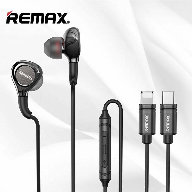 REMAX Metal Wired Earphone Iphone &Typec Music Call RM655 Shopee