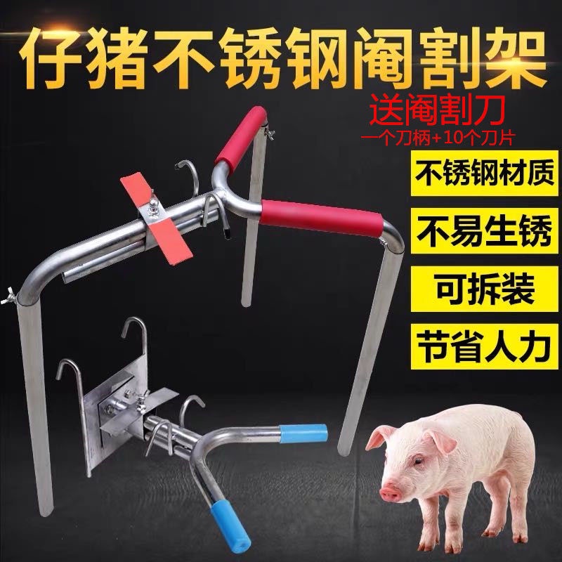 Pig Castration Rack Pig Tapping Rack Stainless Steel Pig Castration