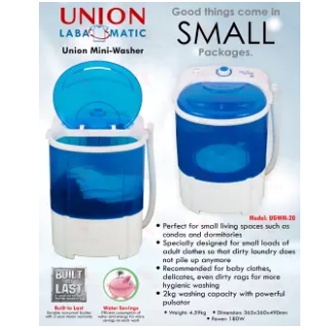 Union Mini Washing Machine - 2kg Capacity