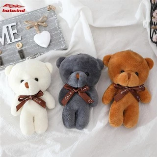 2 Pcs Backpacks Aesthetic Stuffed Animal Pendant Mini Fluffy Cute Keychain  Bear Backpack Charms Kawaii Keychain Plush for Baby Shower Bear Party  Favors 