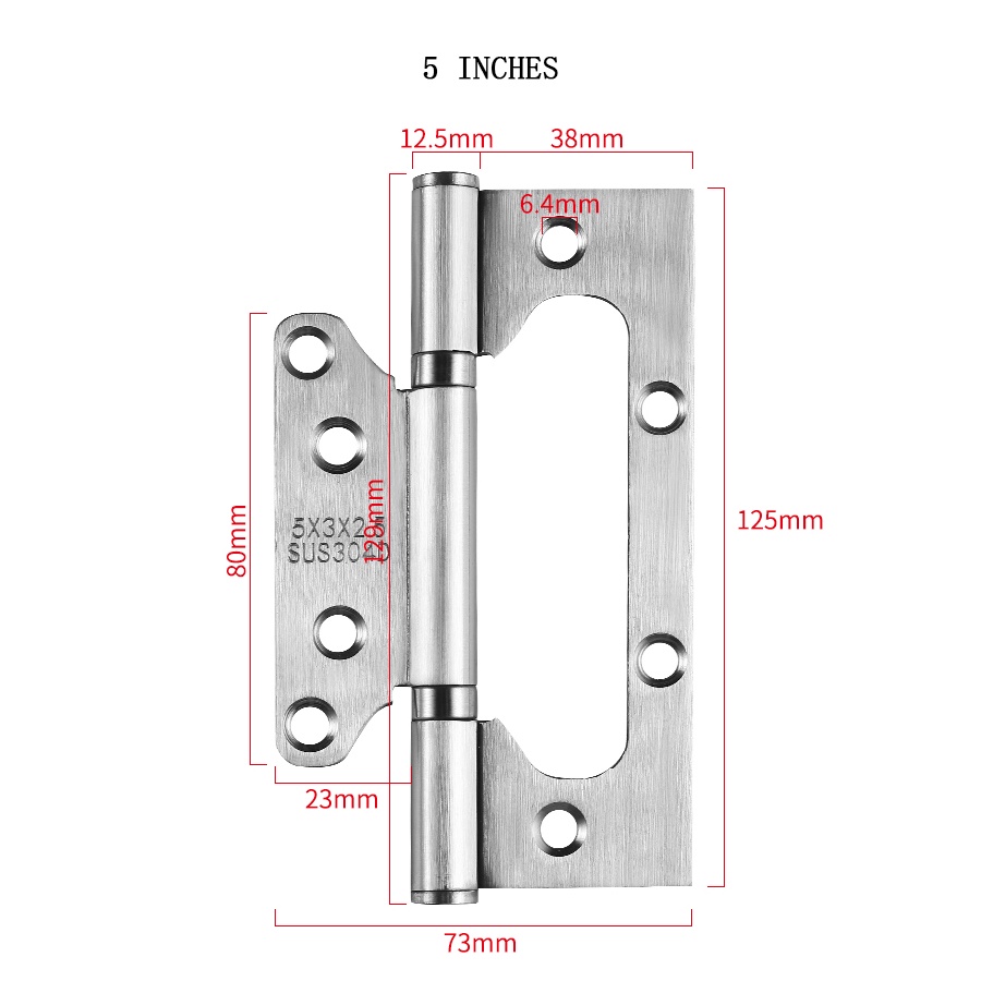 304 Stainless Steel Flag Hinge PVC/Aluminum/Cabinet Hinge/Bisagra ...