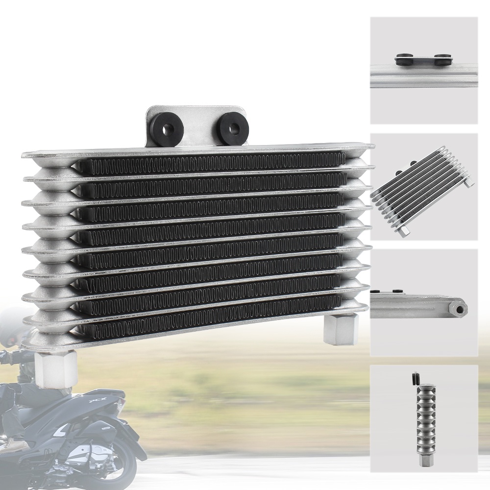 RAIDER 150 Oil Cooler 6 & 8 Rows Motorcycle Engine Radiator For Dirt ...