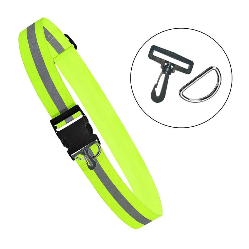 Reflective Elastic Waist Belt Highlight Reflective Waistband Night ...