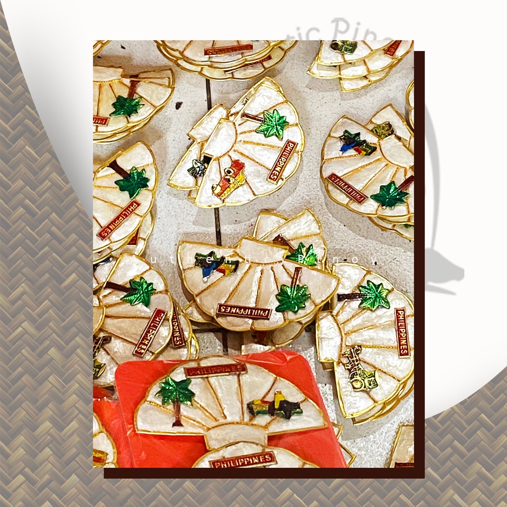Set of 3 Ref Magnet / Fridge Magnet Fan with Philippine Icons Design ...