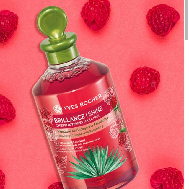 Yves rocher ringsing Vinegar Radpberry all hair type 150ml | Shopee ...