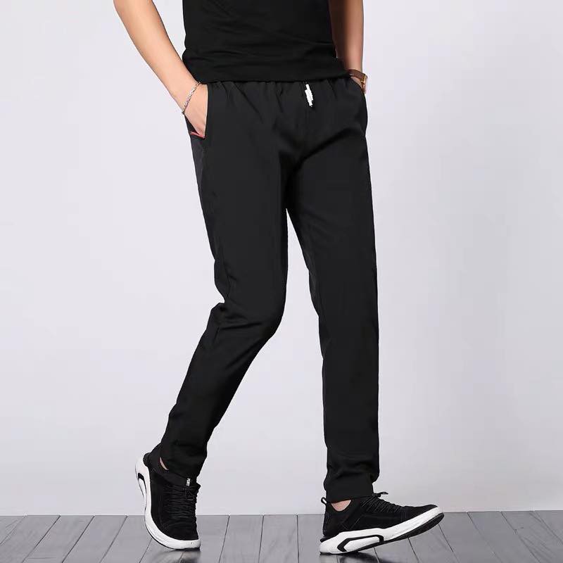 Plain Black Jogging Pants high quality pants