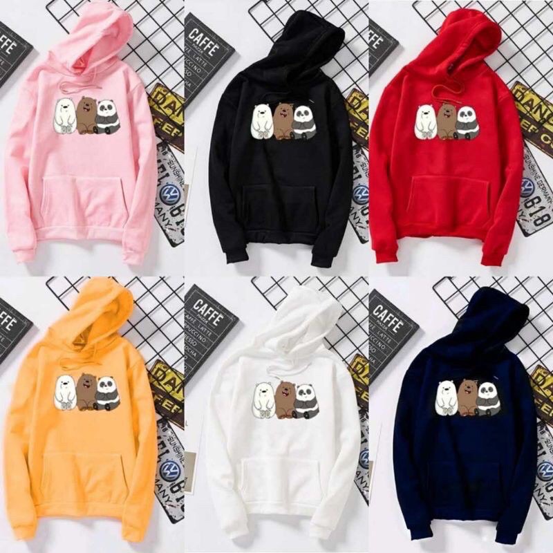 We bare bears deals hoodie jacket