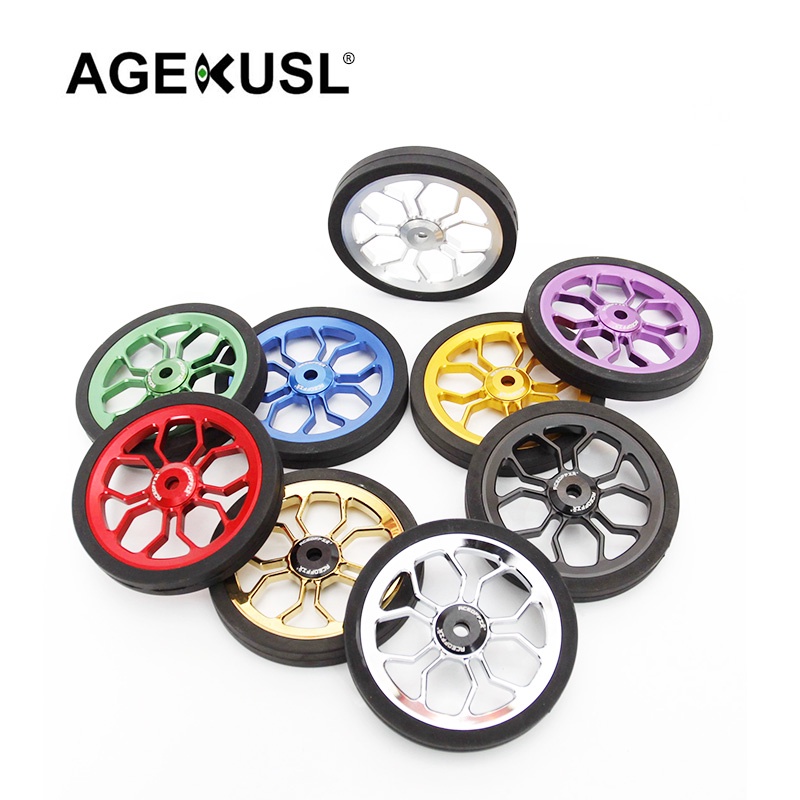 ACEOFFIX Bike Easy Wheel Rollers For Brompton Pikes 3sixty Camp Royale Trolley Foldable Bicycle