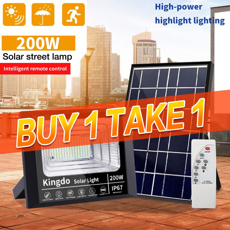Buy 1 Take 1 Solar LED Flood Light 45W 200W 500W Outdoor Street Lamp ...