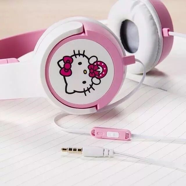 Hello Kitty Large Headphone for Girls Cute Headset for Online Class
