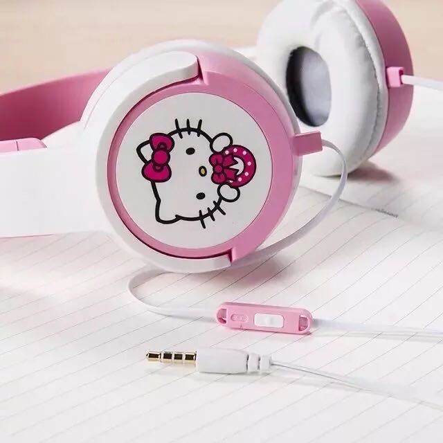 Hello Kitty Large Headphone For Girls Cute Headset For Online Class 